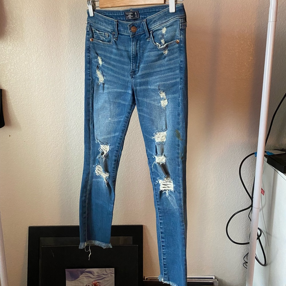 skinny low rise ankle jeans
